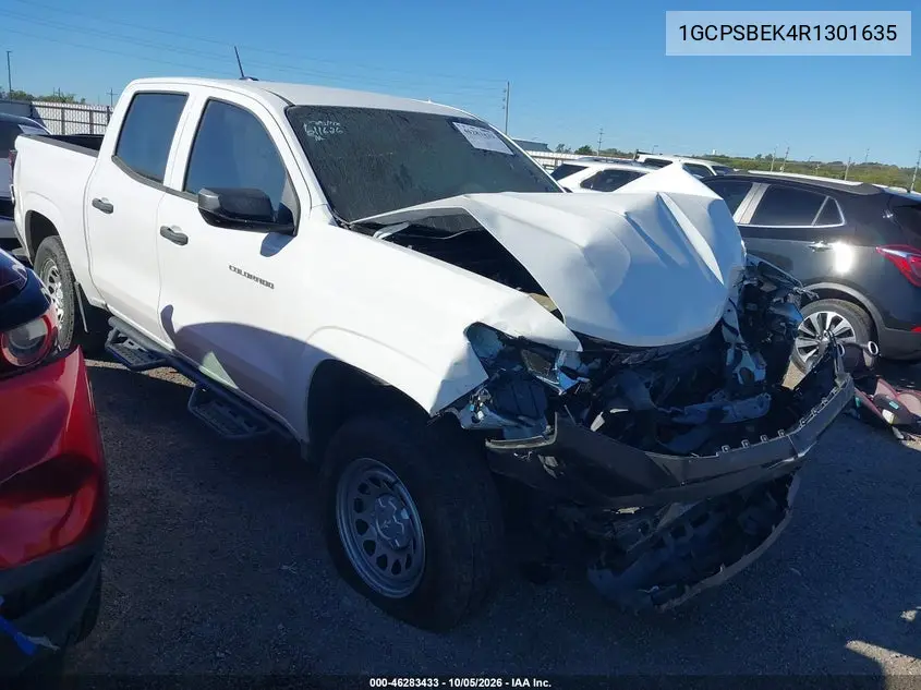 CHEVROLET COLORADO 2024, VIN 1GCPSBEK4R1301635