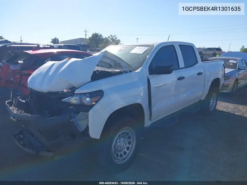 2024 CHEVROLET COLORADO VIN 1GCPSBEK4R1301635 — фото 2