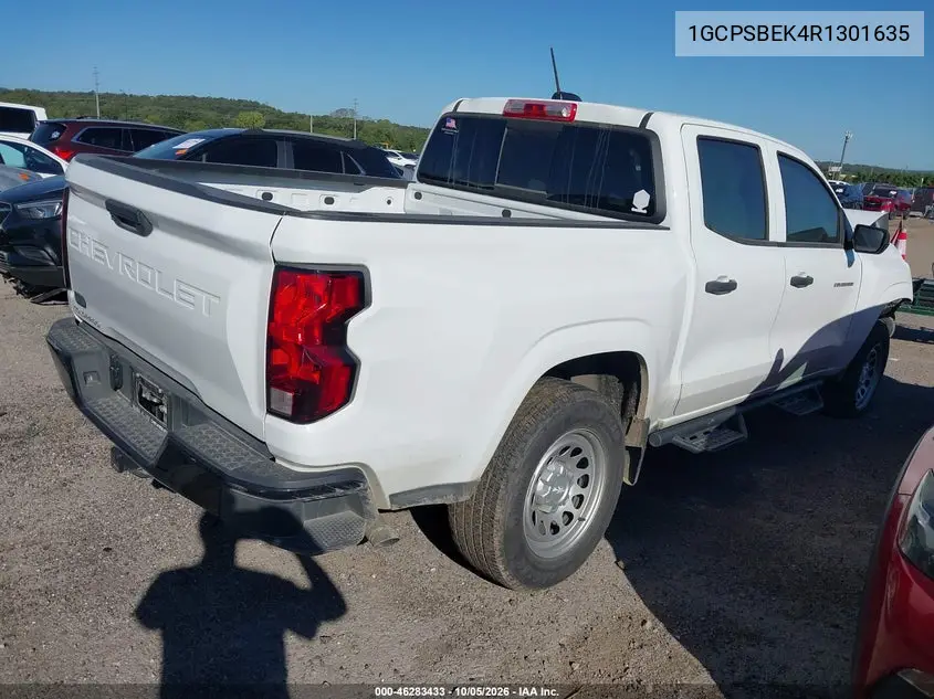 2024 CHEVROLET COLORADO VIN 1GCPSBEK4R1301635 — фото 4