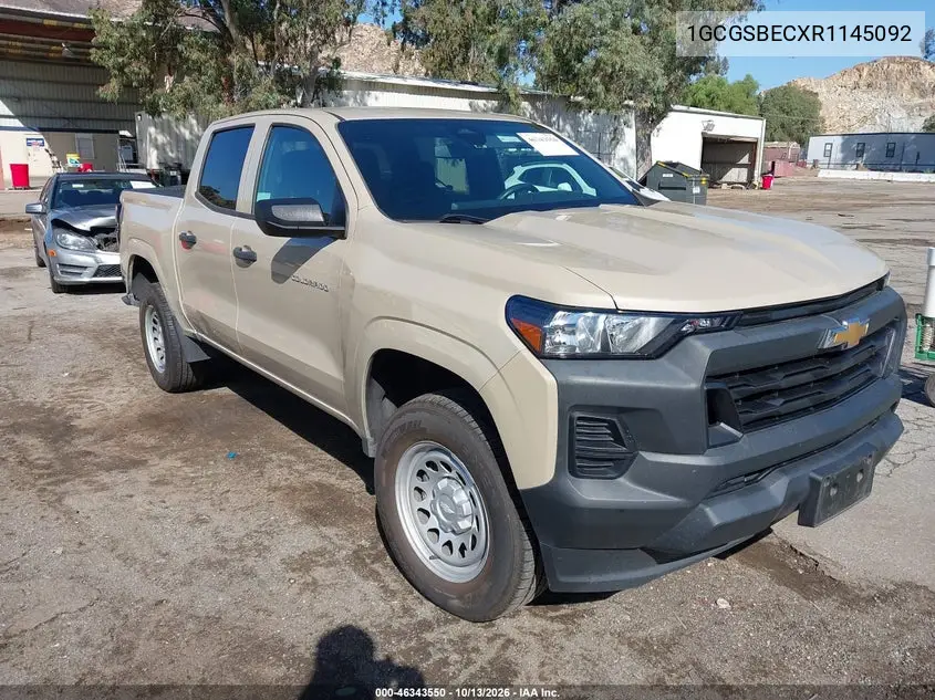 CHEVROLET COLORADO 2024, VIN 1GCGSBECXR1145092