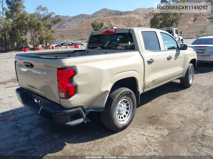 2024 CHEVROLET COLORADO VIN 1GCGSBECXR1145092 — фото 4