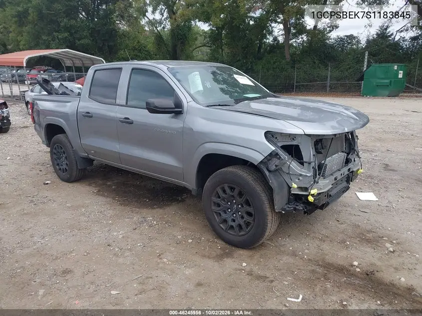 CHEVROLET COLORADO 2025, VIN 1GCPSBEK7S1183845