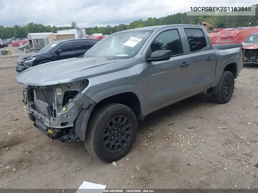 2025 CHEVROLET COLORADO VIN 1GCPSBEK7S1183845 — фото 2