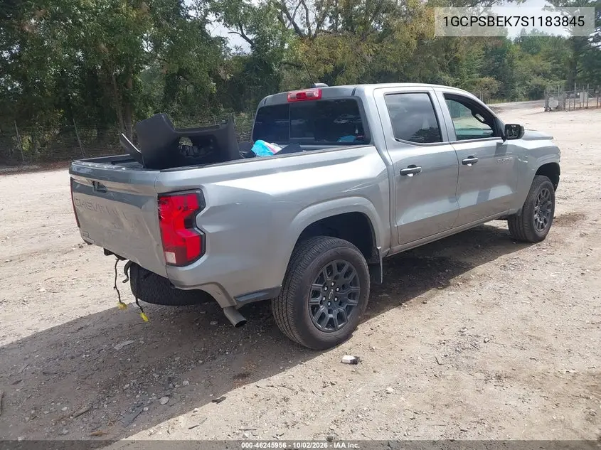 2025 CHEVROLET COLORADO VIN 1GCPSBEK7S1183845 — фото 4