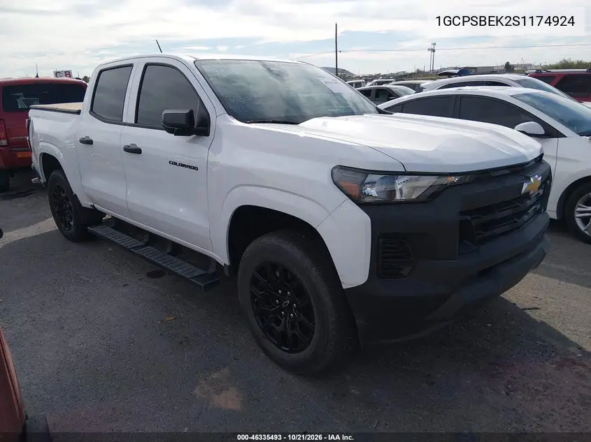 CHEVROLET COLORADO 2025, VIN 1GCPSBEK2S1174924
