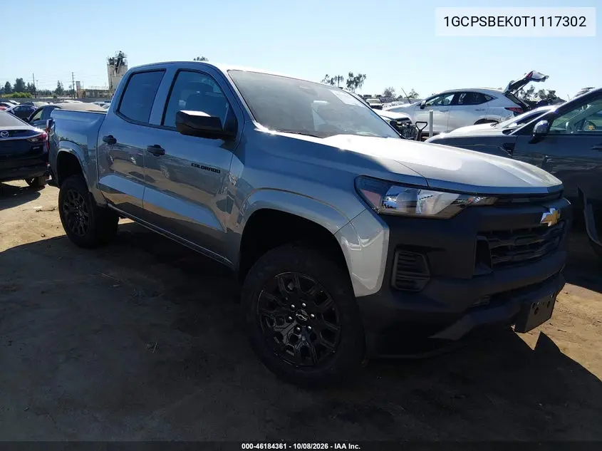 CHEVROLET COLORADO 2026, VIN 1GCPSBEK0T1117302