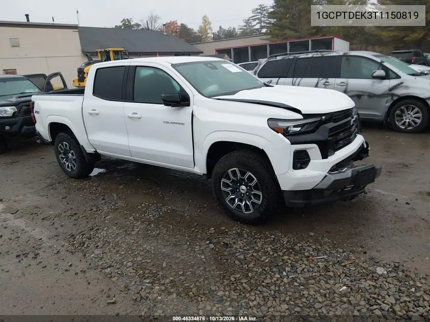 CHEVROLET COLORADO 2026, VIN 1GCPTDEK3T1150819