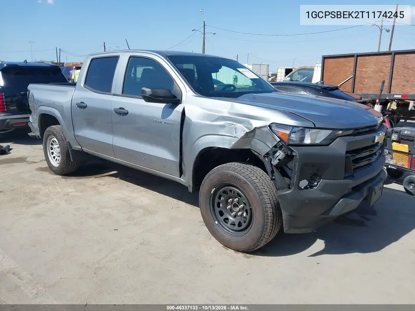 CHEVROLET COLORADO 2026, VIN 1GCPSBEK2T1174245