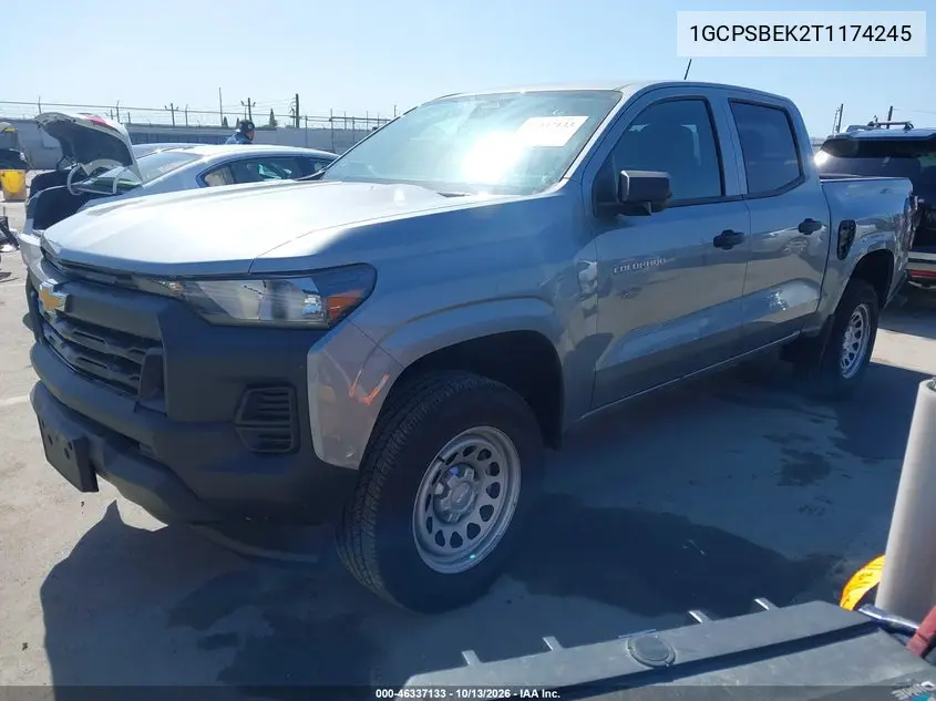 2026 CHEVROLET COLORADO VIN 1GCPSBEK2T1174245 — фото 2