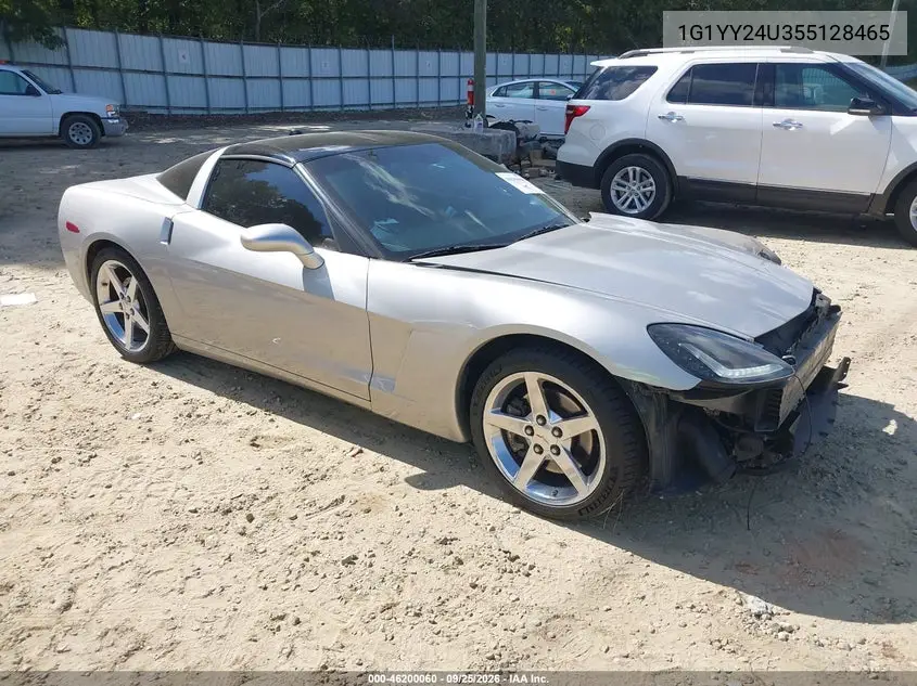 CHEVROLET CORVETTE 2005, VIN 1G1YY24U355128465