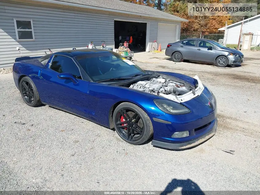 CHEVROLET CORVETTE 2005, VIN 1G1YY24U055134885