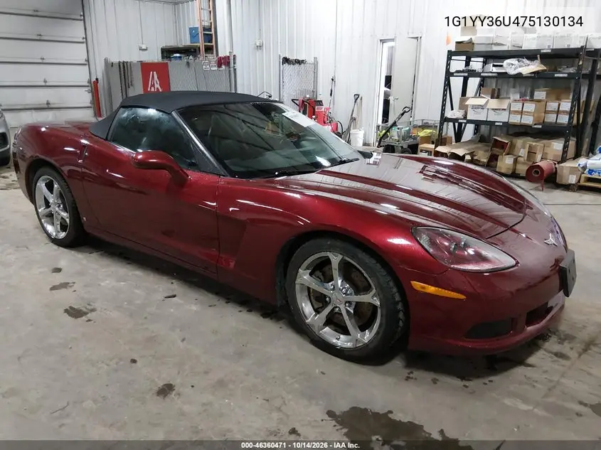 CHEVROLET CORVETTE 2007, VIN 1G1YY36U475130134
