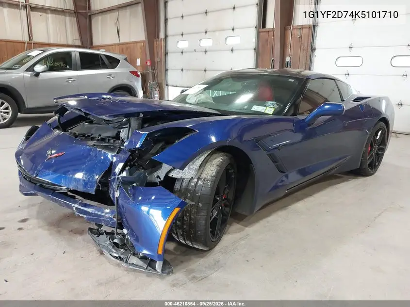 2019 CHEVROLET CORVETTE VIN 1G1YF2D74K5101710 — фото 2