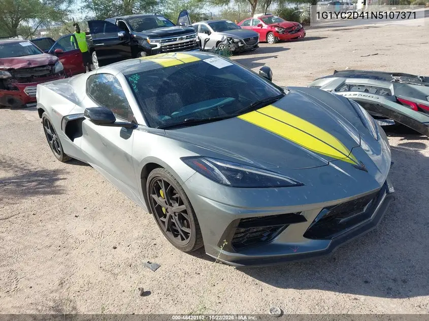 CHEVROLET CORVETTE 2022, VIN 1G1YC2D41N5107371