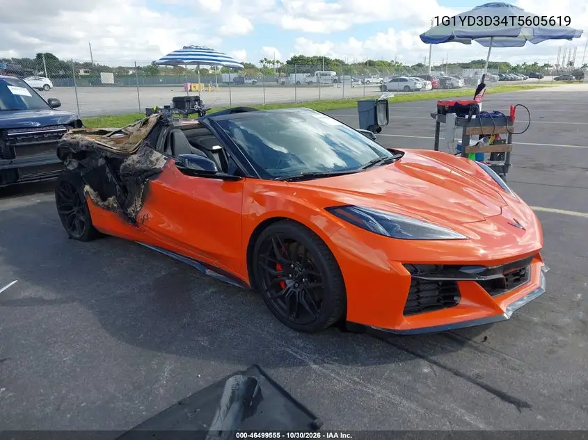 CHEVROLET CORVETTE 2026, VIN 1G1YD3D34T5605619