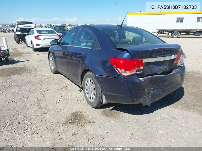 2011 CHEVROLET CRUZE VIN 1G1PA5SH0B7182703 — фото 3
