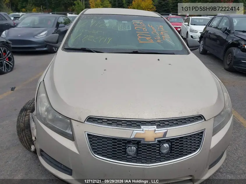 2011 CHEVROLET CRUZE VIN 1G1PD5SH9B7222414 — фото 11
