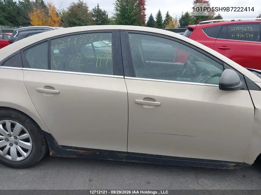 2011 CHEVROLET CRUZE VIN 1G1PD5SH9B7222414 — фото 12