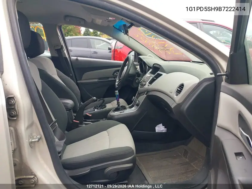 2011 CHEVROLET CRUZE VIN 1G1PD5SH9B7222414 — фото 5