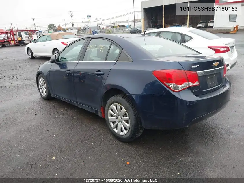 2011 CHEVROLET CRUZE VIN 1G1PC5SH3B7180163 — фото 3