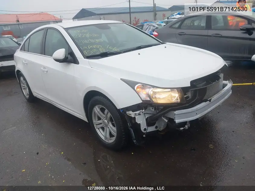 CHEVROLET CRUZE 2011, VIN 1G1PF5S91B7142530