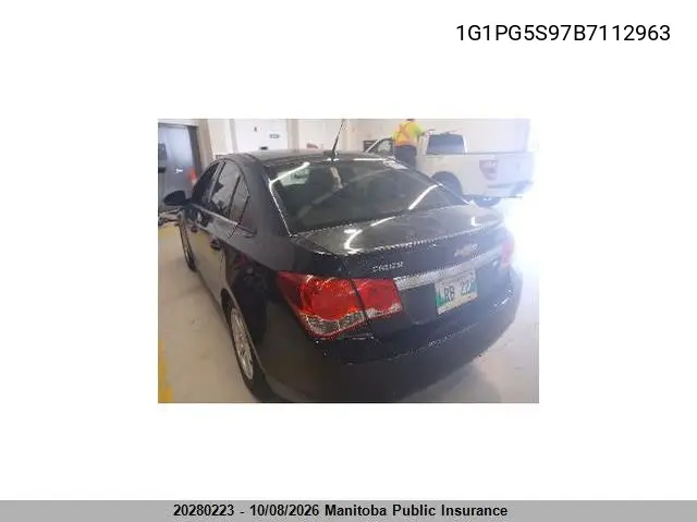 CHEVROLET CRUZE 2011, VIN 1G1PG5S97B7112963