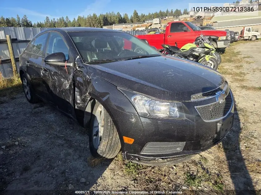 CHEVROLET CRUZE 2011, VIN 1G1PH5S90B7213386