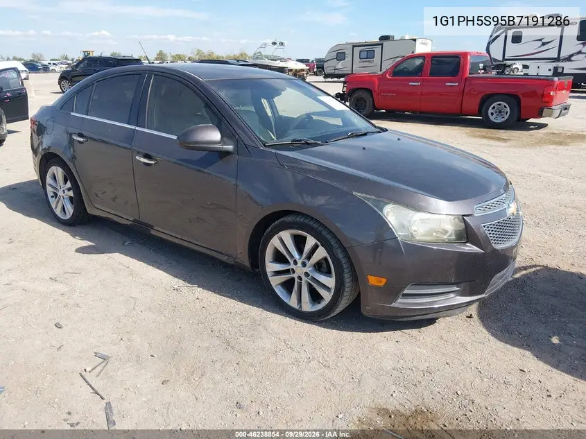 CHEVROLET CRUZE 2011, VIN 1G1PH5S95B7191286