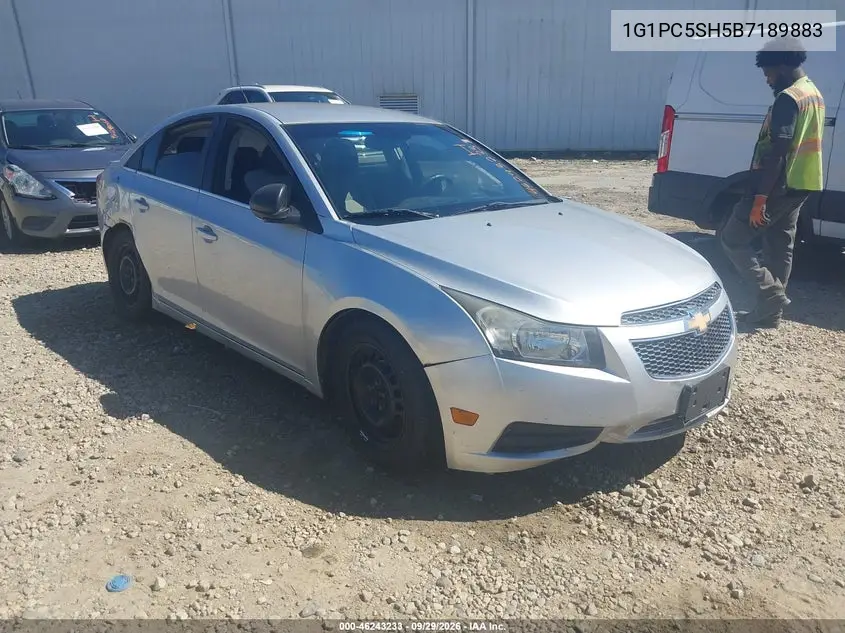 CHEVROLET CRUZE 2011, VIN 1G1PC5SH5B7189883
