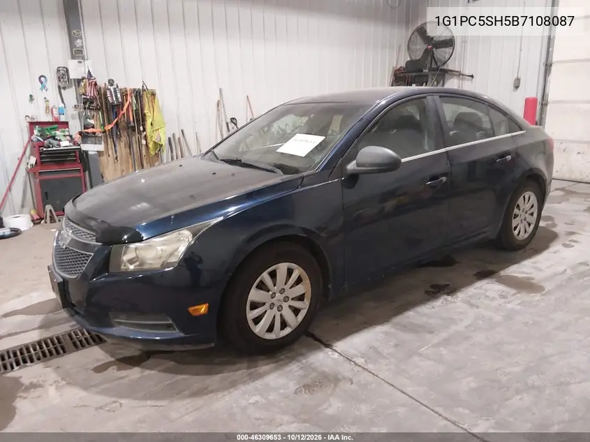 2011 CHEVROLET CRUZE VIN 1G1PC5SH5B7108087 — фото 2