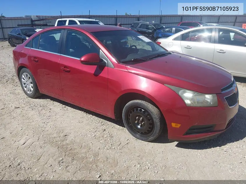 CHEVROLET CRUZE 2011, VIN 1G1PF5S90B7105923