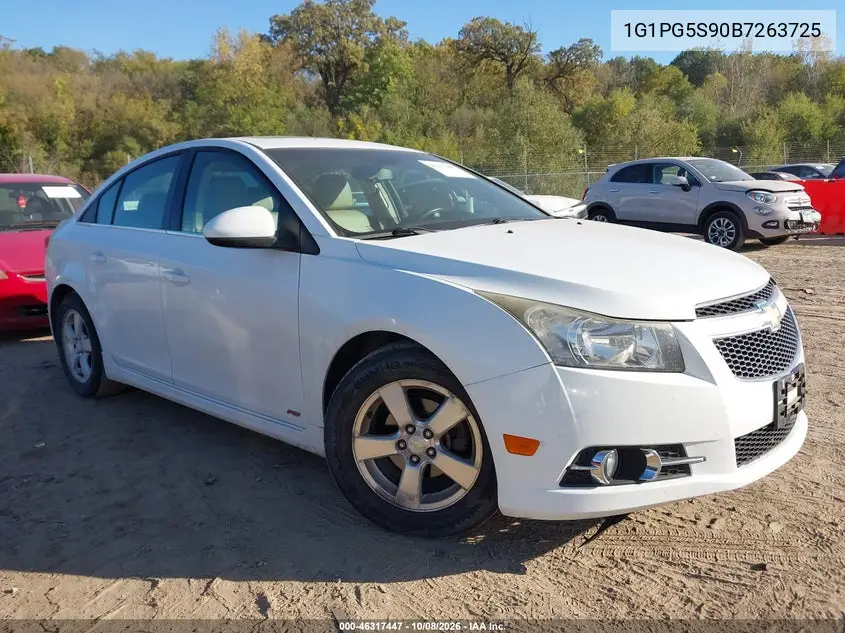 CHEVROLET CRUZE 2011, VIN 1G1PG5S90B7263725