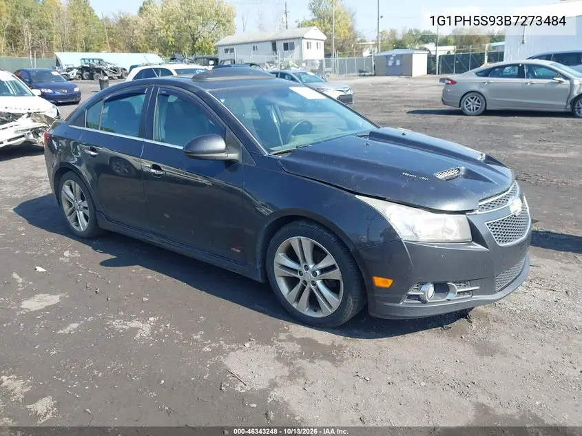 CHEVROLET CRUZE 2011, VIN 1G1PH5S93B7273484
