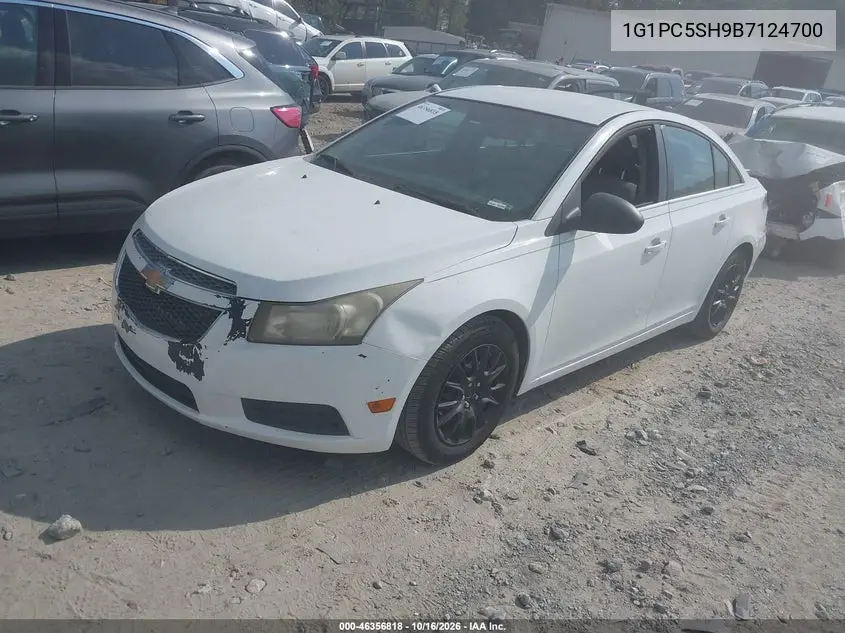 2011 CHEVROLET CRUZE VIN 1G1PC5SH9B7124700 — фото 2
