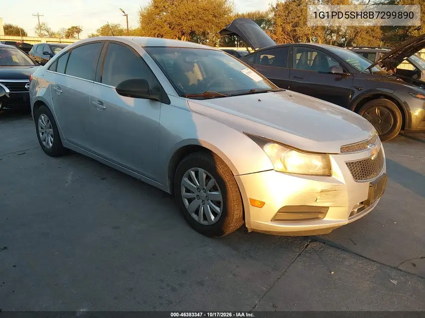 CHEVROLET CRUZE 2011, VIN 1G1PD5SH8B7299890
