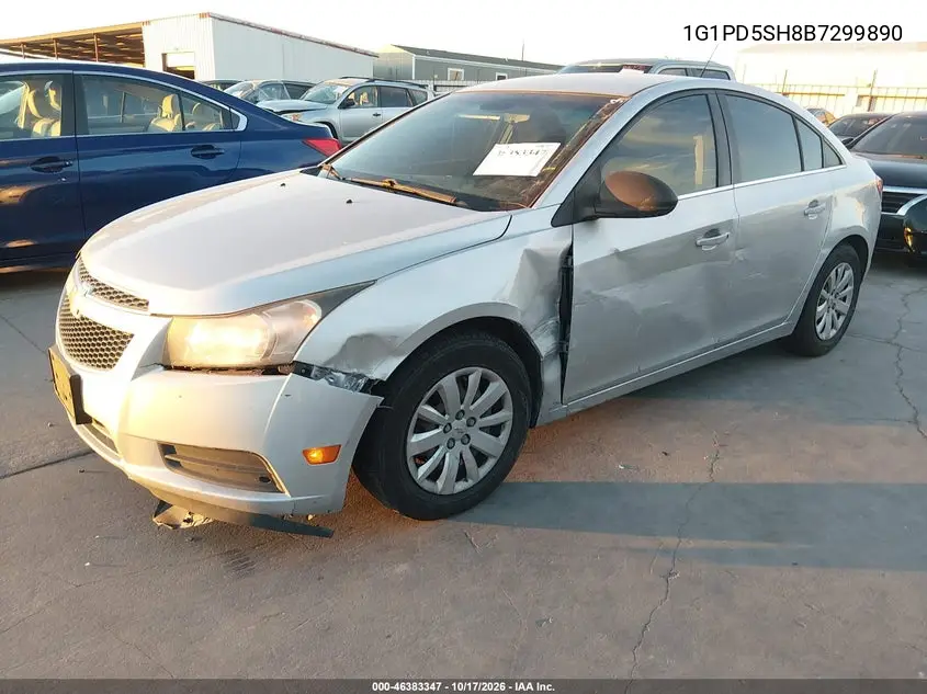 2011 CHEVROLET CRUZE VIN 1G1PD5SH8B7299890 — фото 2