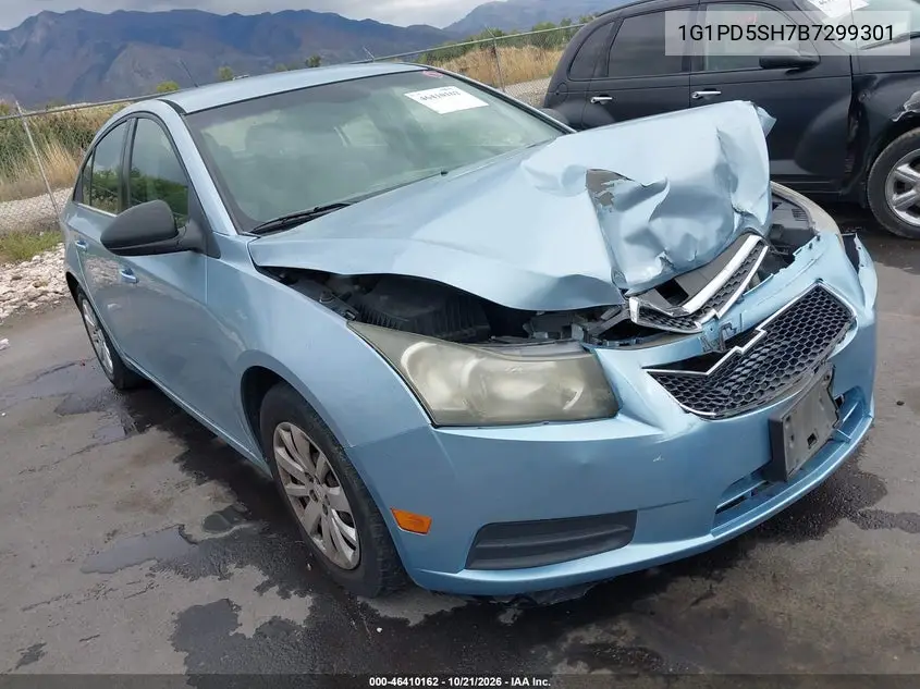 CHEVROLET CRUZE 2011, VIN 1G1PD5SH7B7299301
