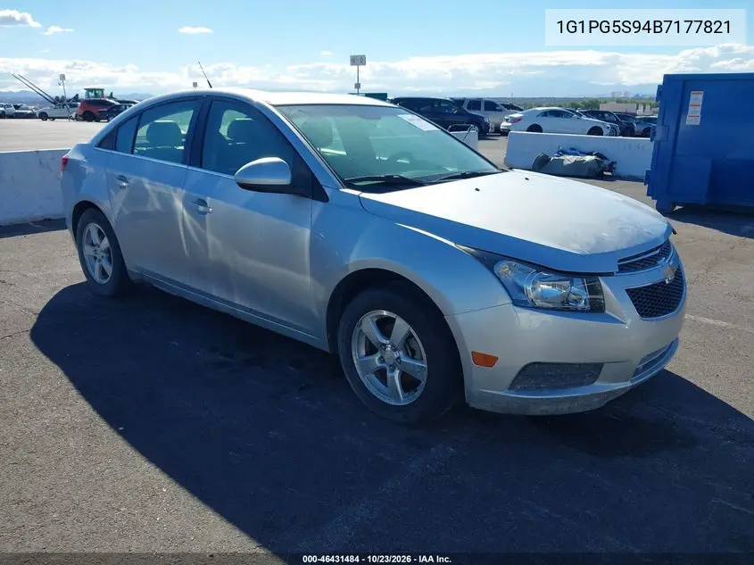 CHEVROLET CRUZE 2011, VIN 1G1PG5S94B7177821