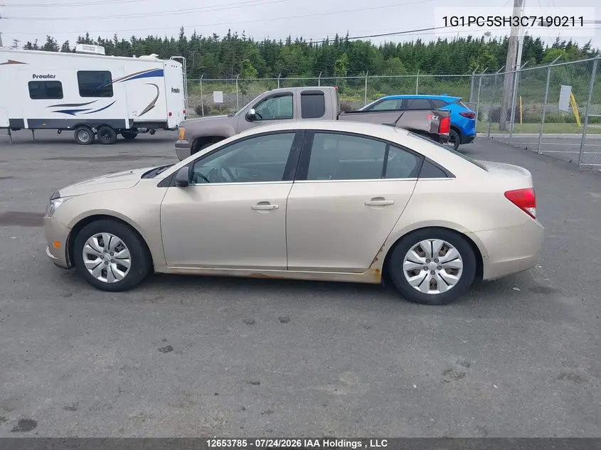 2012 CHEVROLET CRUZE VIN 1G1PC5SH3C7190211 — фото 14