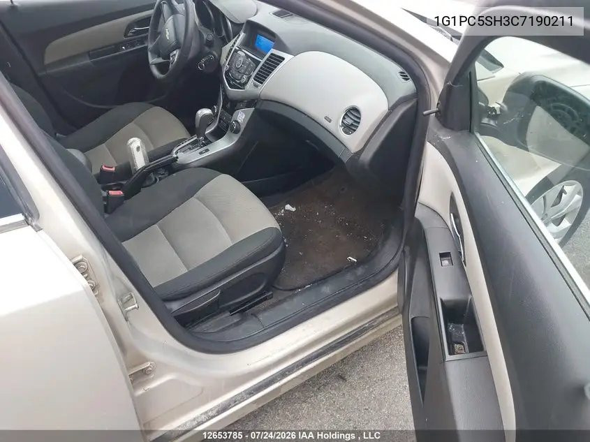 2012 CHEVROLET CRUZE VIN 1G1PC5SH3C7190211 — фото 5