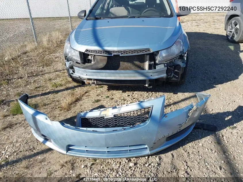 2012 CHEVROLET CRUZE VIN 1G1PC5SH5C7292240 — фото 12