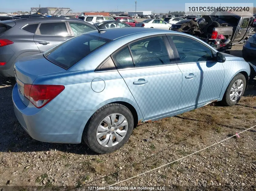 2012 CHEVROLET CRUZE VIN 1G1PC5SH5C7292240 — фото 14