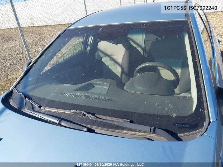 2012 CHEVROLET CRUZE VIN 1G1PC5SH5C7292240 — фото 18