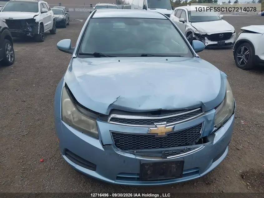 2012 CHEVROLET CRUZE VIN 1G1PF5SC1C7214078 — фото 12