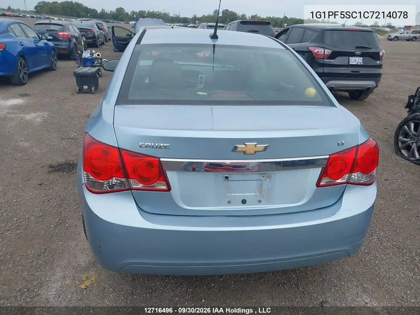 2012 CHEVROLET CRUZE VIN 1G1PF5SC1C7214078 — фото 16