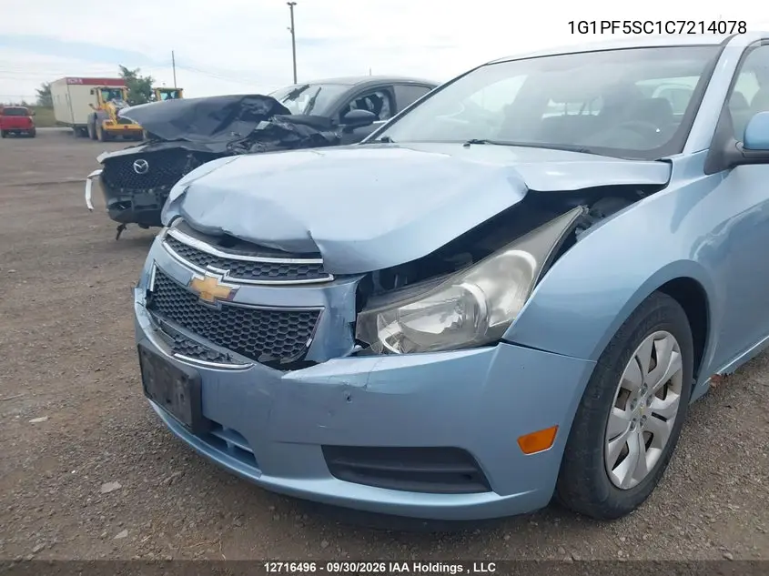 2012 CHEVROLET CRUZE VIN 1G1PF5SC1C7214078 — фото 6