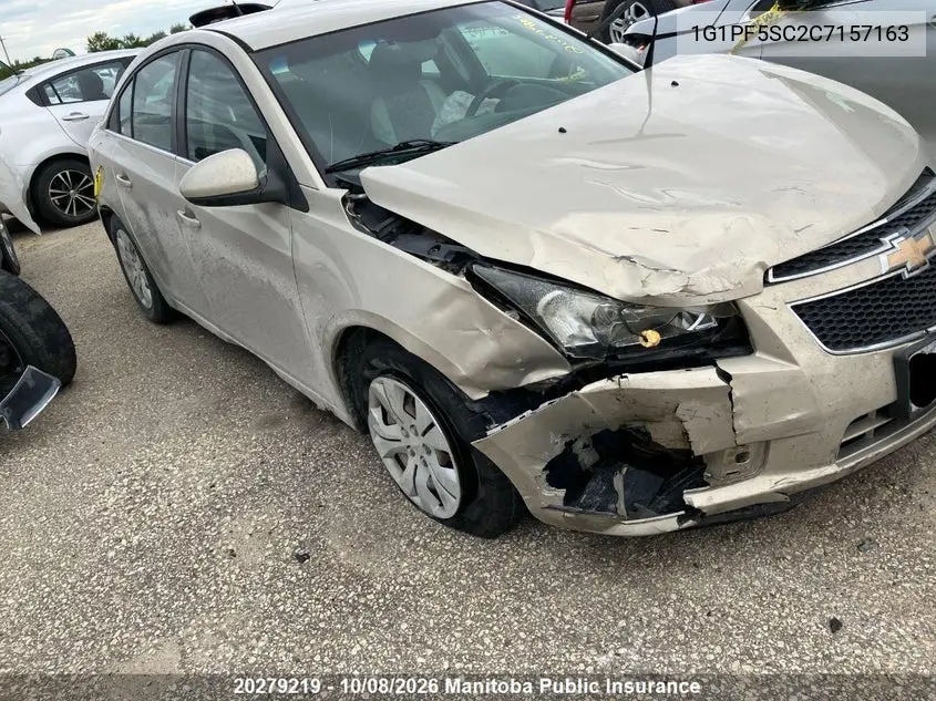 CHEVROLET CRUZE 2012, VIN 1G1PF5SC2C7157163