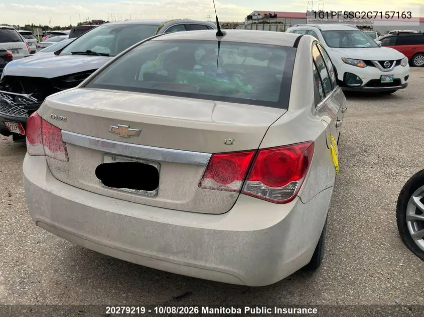 2012 CHEVROLET CRUZE VIN 1G1PF5SC2C7157163 — фото 4