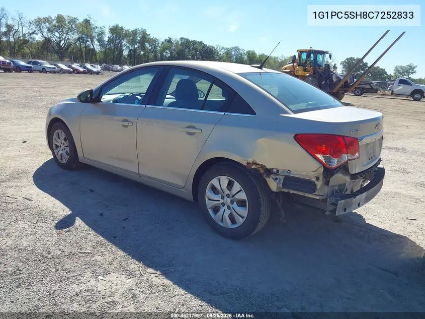 2012 CHEVROLET CRUZE VIN 1G1PC5SH8C7252833 — фото 3