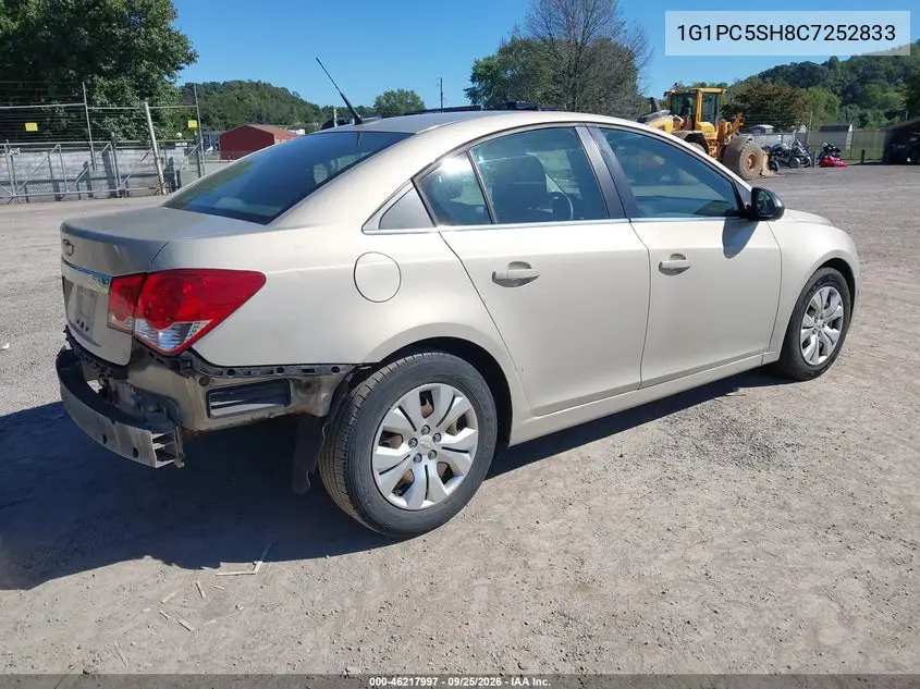 2012 CHEVROLET CRUZE VIN 1G1PC5SH8C7252833 — фото 4